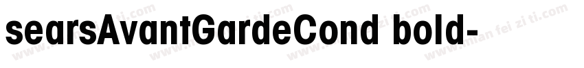 searsAvantGardeCond bold字体转换